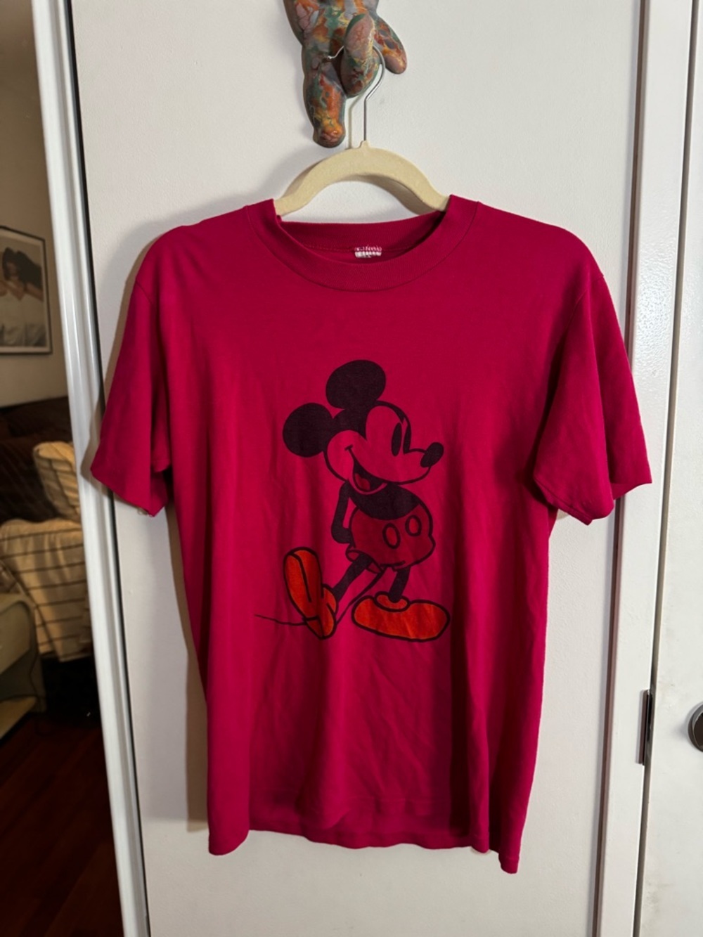VINTAGE‎ DISNEY MICKEY magenta pink shirt